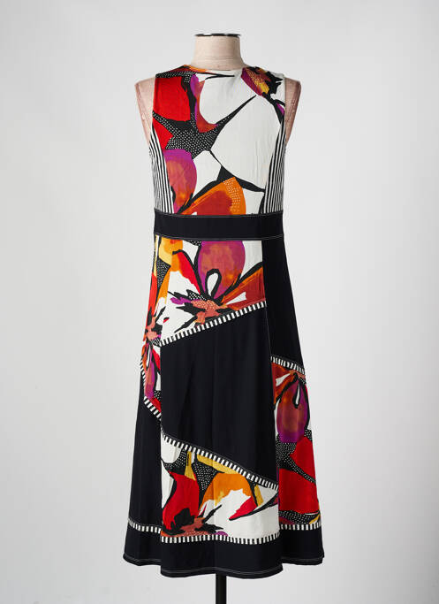 Robe mi-longue noir K'TENDANCES pour femme