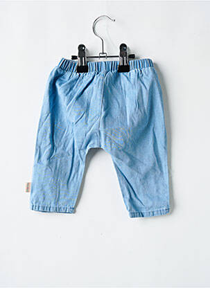 Jeans coupe droite taille élastique taille élastique bleu P'TIT BISOU fille
