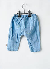 Jeans coupe droite bleu P'TIT BISOU pour fille seconde vue