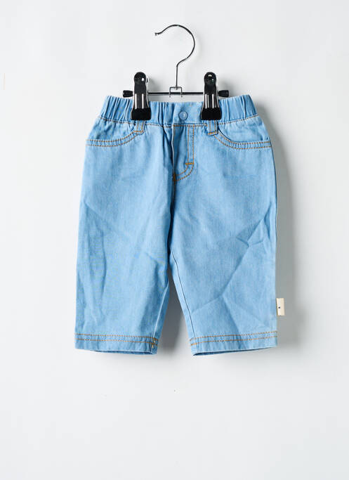 Jeans coupe droite bleu P'TIT BISOU pour fille