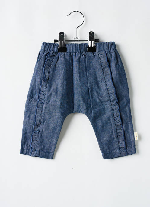Pantalon droit bleu P'TIT BISOU pour fille