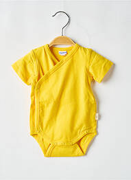 Body lingerie manches courtes jaune P'TIT BISOU garcon