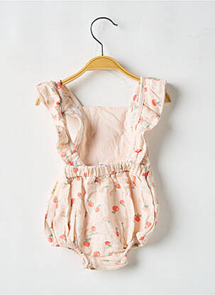 Barboteuse imprimé fantaisie orange P'TIT BISOU fille