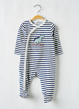 Pyjama fermeture pressionnée bleu MARESE garcon