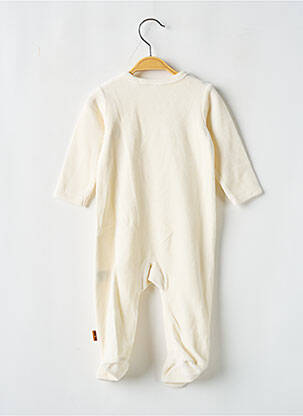 Pyjama fermeture pressionnée beige P'TIT BISOU garcon