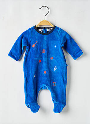 Pyjama fermeture pressionnée bleu MARESE garcon