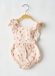 Barboteuse orange P'TIT BISOU pour fille seconde vue