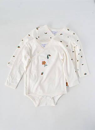 Body lingerie beige P'TIT BISOU pour fille