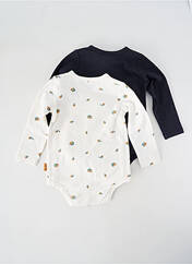 Body lingerie gris P'TIT BISOU pour garçon seconde vue