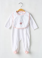 Pyjama blanc P'TIT BISOU pour fille seconde vue