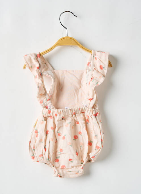 Barboteuse orange P'TIT BISOU fille