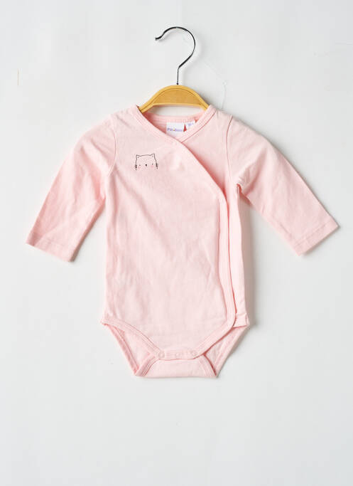 Body lingerie rose P'TIT BISOU pour fille