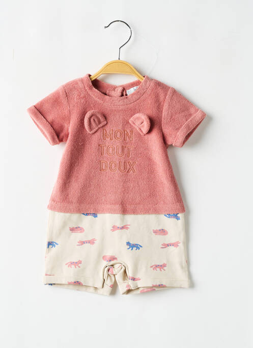 Combishort rose MARESE pour fille