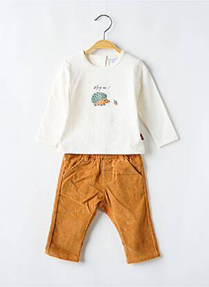 Ensemble pantalon poches beige P'TIT BISOU garcon