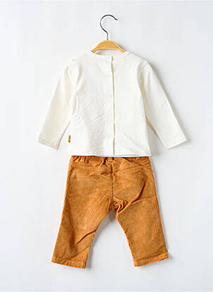Ensemble pantalon taille élastique beige P'TIT BISOU garcon