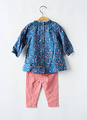 Ensemble pantalon type de haut chemise / blouse rose MARESE fille