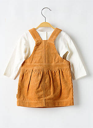 Ensemble robe manches longues orange P'TIT BISOU fille