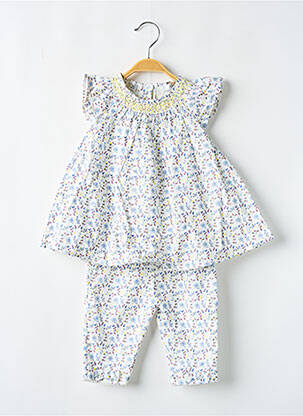 Ensemble pantalon type de haut chemise / blouse jaune MARESE fille