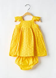 Ensemble short tissage popeline jaune P'TIT BISOU fille