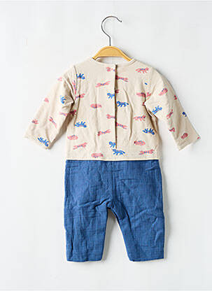 Combi-pantalon resserrée sur le bas manches longues bleu MARESE garcon