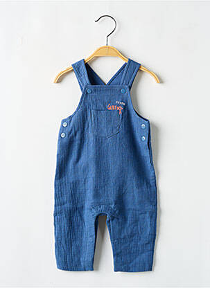 Combi-pantalon col carré fines bretelles bleu MARESE garcon