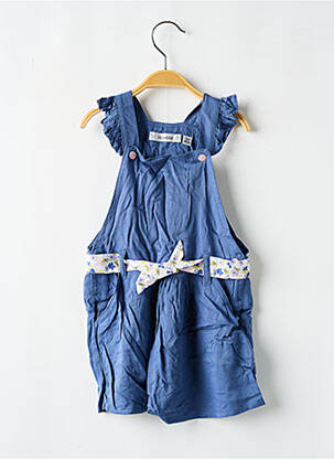 Robe mi-longue col carré sans manche bleu MARESE fille