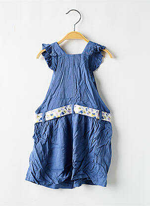 Robe mi-longue col carré sans manche bleu MARESE fille