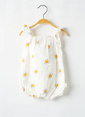 Barboteuse blanc P'TIT BISOU pour fille seconde vue