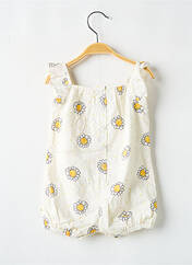 Barboteuse jaune P'TIT BISOU pour fille seconde vue