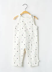 Combi-pantalon blanc P'TIT BISOU pour garçon seconde vue