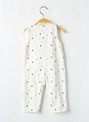 Combi-pantalon blanc P'TIT BISOU pour garçon seconde vue