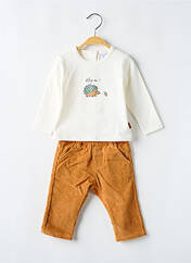 Ensemble pantalon beige P'TIT BISOU pour garçon seconde vue