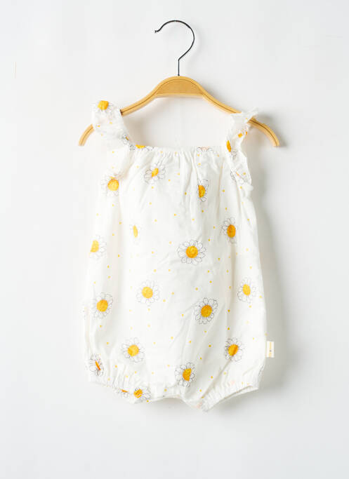 Barboteuse blanc P'TIT BISOU pour fille