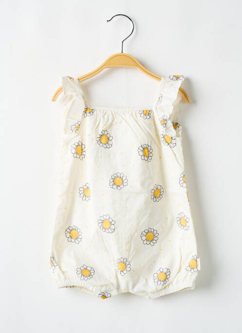 Barboteuse jaune P'TIT BISOU pour fille