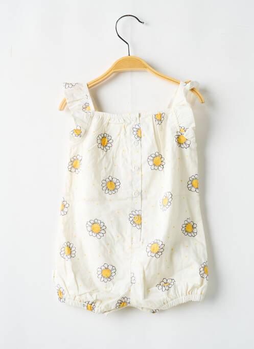 Barboteuse jaune P'TIT BISOU pour fille