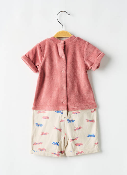 Combishort rose MARESE pour fille