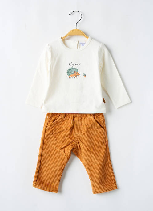 Ensemble pantalon beige P'TIT BISOU pour garçon