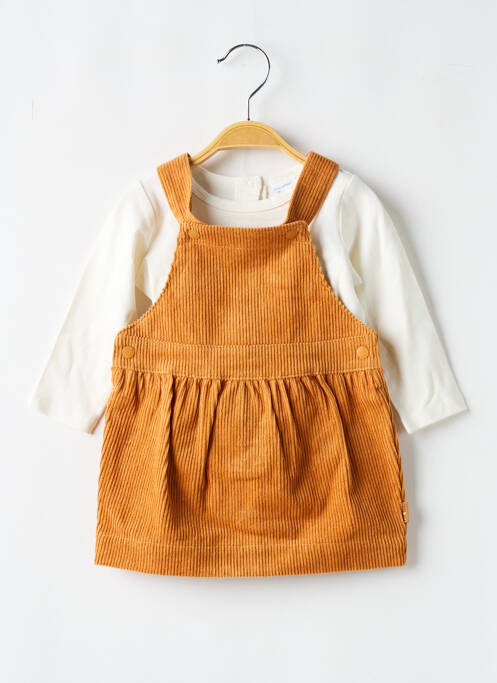 Ensemble robe orange P'TIT BISOU pour fille