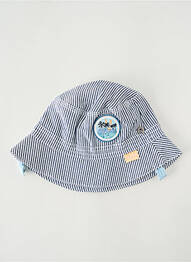 Chapeau imprimé rayures bleu NANO & NANETTE garcon