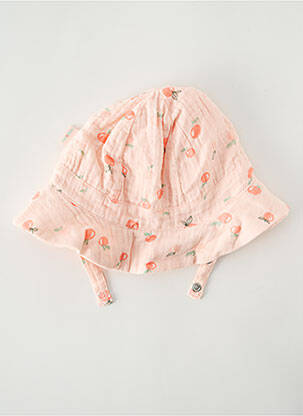 Chapeau fermeture pressionnée rose P'TIT BISOU fille