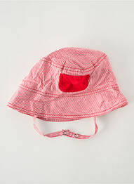 Chapeau imprimé rayures rouge MARESE enfant