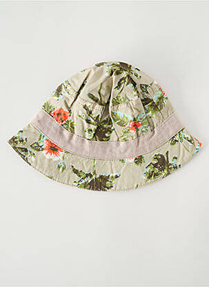 Chapeau tissage popeline vert NANO & NANETTE enfant
