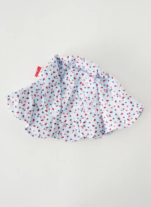 Chapeau bleu P'TIT BISOU pour fille