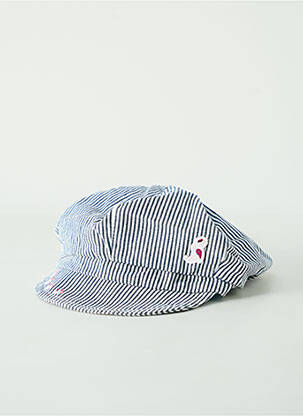 Casquette tissage popeline bleu NANO & NANETTE fille