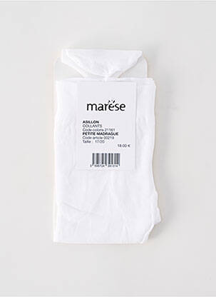 Collants blanc MARESE pour fille