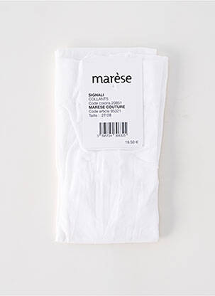 Collants légère et transparente blanc MARESE fille