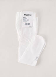Collants légère et transparente blanc MARESE fille