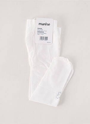 Collants légère et transparente blanc MARESE fille