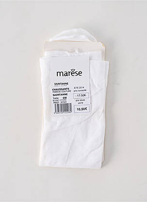 Collants légère et transparente blanc MARESE fille
