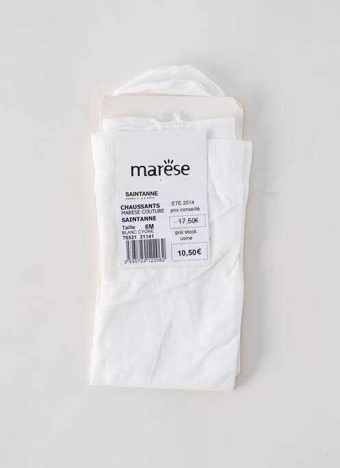 Collants légère et transparente blanc MARESE fille